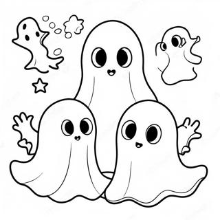 Pagina Para Colorear De Fantasmas Adorables 49525-41320