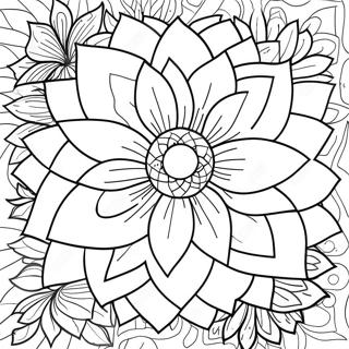 Pagina Para Colorear De La Flor Dalia 49564-41160