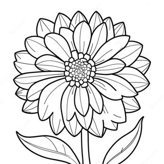 Pagina Para Colorear De La Flor Dalia 49564-41349