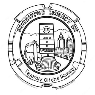 Pagina Para Colorear Del Logo De La Universidad De Purdue 49574-41151