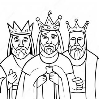 Tres Reyes Páginas Para Colorear