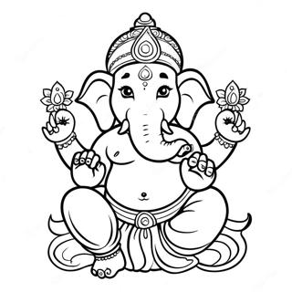 Pagina Para Colorear De Ganesha 49814-41546