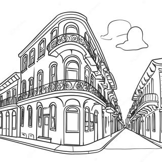 Pagina Para Colorear Del Paisaje Urbano De Nueva Orleans 49854-41579