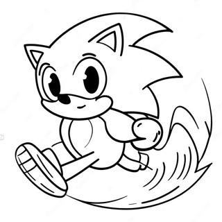 Pagina Para Colorear De Sonic El Erizo En Velocidad 49875-41604