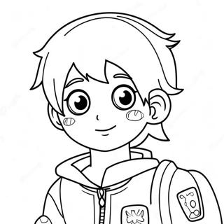 Pagina Para Colorear De Un Chico Anime Lindo 49894-41614