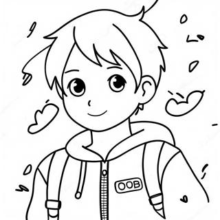 Pagina Para Colorear De Un Chico Anime Lindo Y Aventurero 49895-41622