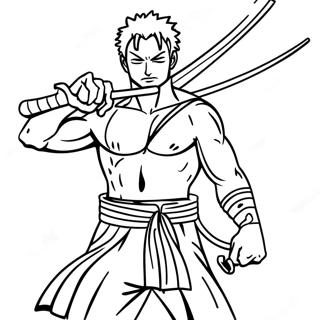 Pagina Para Colorear De Zoro En Accion 49905-41618