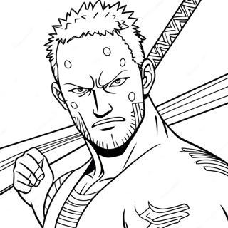 Pagina Para Colorear De Zoro En Accion 49905-41620