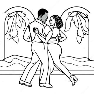 Pagina Para Colorear De Una Pareja Negra Bailando Junta 49915-41633