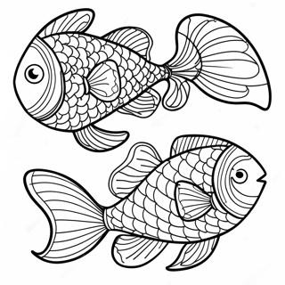 Pagina Para Colorear De Peces Resbaladizos Coloridos 50014-41711