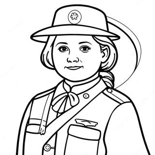 Pagina Para Colorear De Juliette Gordon Low Con Las Girl Scouts 50035-41729