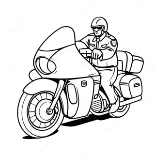 Pagina Para Colorear De Motocicleta De Policia Genial En Accion 50085-41766