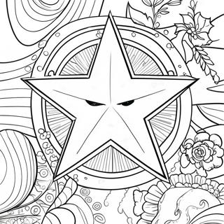 Pagina Para Colorear De Estrella Brillante 50095-41774