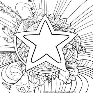 Pagina Para Colorear De Estrella Brillante 50095-41776