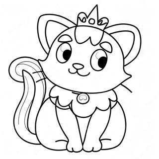 Pagina Para Colorear Del Gato Princesa Peach 50174-41846