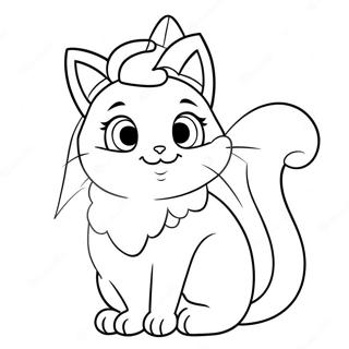 Pagina Para Colorear Del Gato Princesa Peach 50174-41847