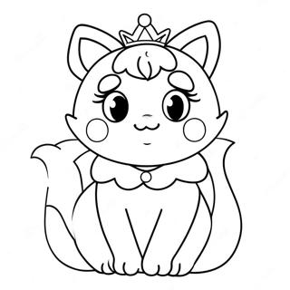 Pagina Para Colorear Del Gato Princesa Peach 50174-41848