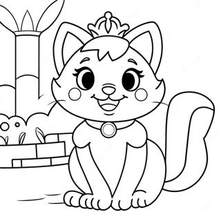 Pagina Para Colorear Del Gato Princesa Peach Aventurero 50175-41853