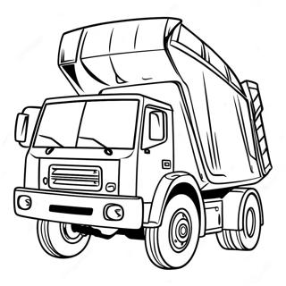 Pagina Para Colorear De Un Camion De Basura 501-399