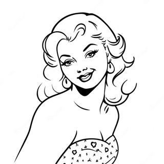 Pin Up Para Adultos Páginas Para Colorear