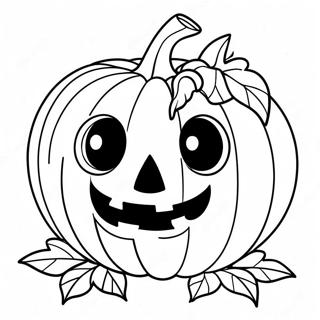 Pagina Para Colorear De Calabaza Espeluznante De Halloween 50485-42091