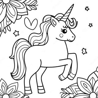 Pagina Para Colorear De Unicornio Mariposa 50564-42138