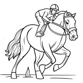 Pagina Para Colorear De Caballo De Carreras 50574-42146