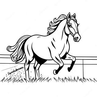 Pagina Para Colorear De Caballo De Carreras Galopando 50575-42150