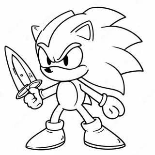 Sonic Epico Con Una Espada Para Colorear 50615-42192