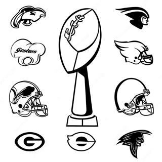 Pagina Para Colorear De Logotipos De Equipos De La Nfl Coloridos 5063-4063