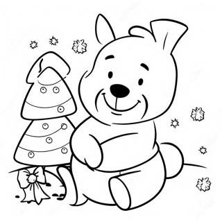 Navidad Winnie The Pooh Páginas Para Colorear