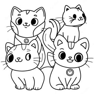 Pagina Para Colorear De Gatitos Aventureros 50665-42226