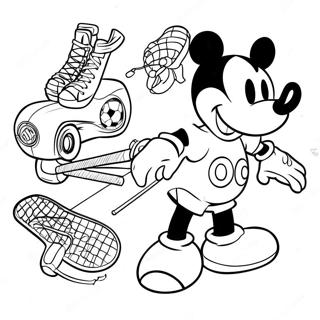 Pagina Para Colorear De Deportes De Disney 50704-42250