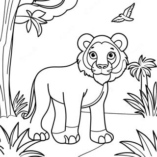 Pagina Para Colorear De Animales De Safari 5072-4067