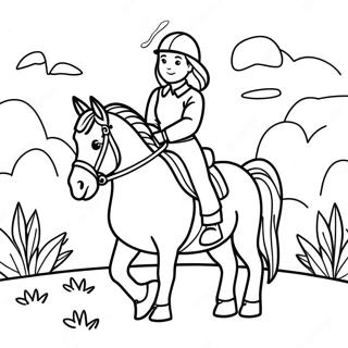 Pagina Para Colorear De Chica Aventurera A Caballo 50775-42309