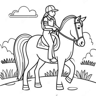 Pagina Para Colorear De Chica Aventurera A Caballo 50775-42310