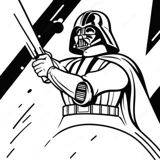 Pagina Para Colorear De Darth Vader En Batalla 50805-42342