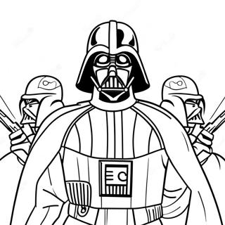 Pagina Para Colorear De Darth Vader En Batalla 50805-42343