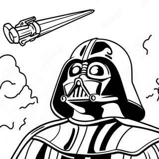 Pagina Para Colorear De Darth Vader En Batalla 50805-42344