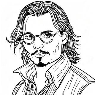 Pagina Para Colorear De Johnny Depp 50954-42439