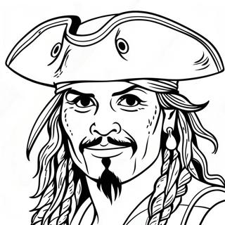 Pagina Para Colorear De Johnny Depp En Piratas Del Caribe 50955-42457