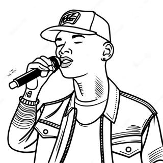 Pagina Para Colorear De Kane Brown En El Escenario 51005-42493