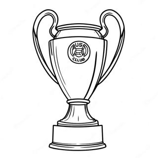 Pagina Para Colorear Del Trofeo De La Liga De Campeones 51045-42530