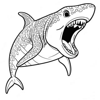 Pagina Para Colorear De Mosasaurus Megalodon 51134-42594