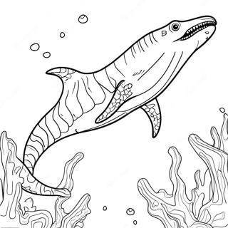 Pagina Para Colorear De Mosasaurus Megalodon 51134-42596