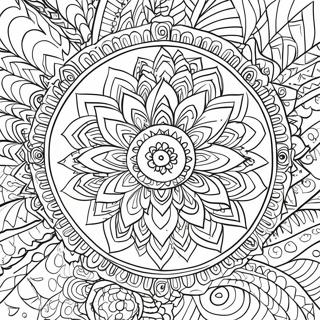 Pagina Para Colorear De Patrones De Mandala Serenos 5113-4101