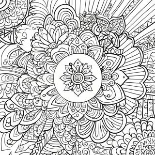 Pagina Para Colorear De Patrones De Mandala Serenos 5113-4103