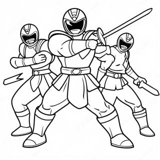 Pagina Para Colorear De Power Rangers Samurai 51214-42664