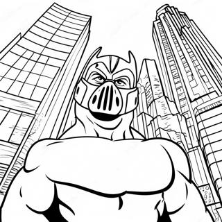 Pagina Para Colorear De Bane En Gotham City 51365-42782