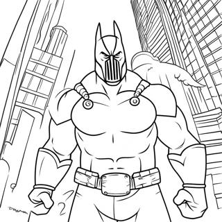 Pagina Para Colorear De Bane En Gotham City 51365-42783